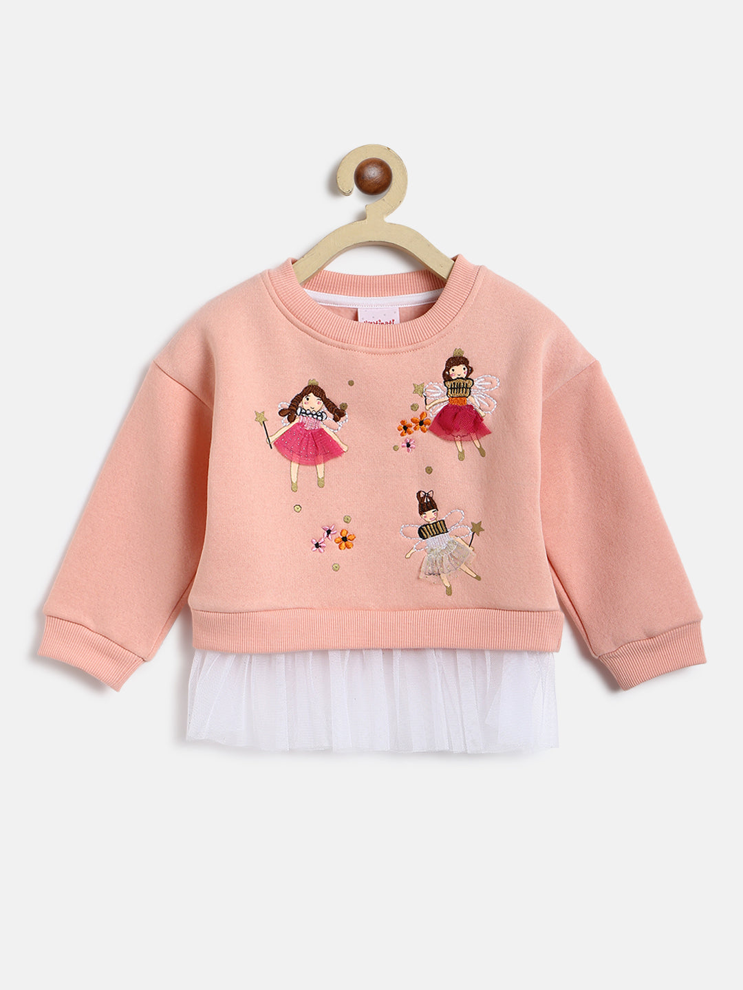 Nautinati Girls Embroidered Sweatshirt