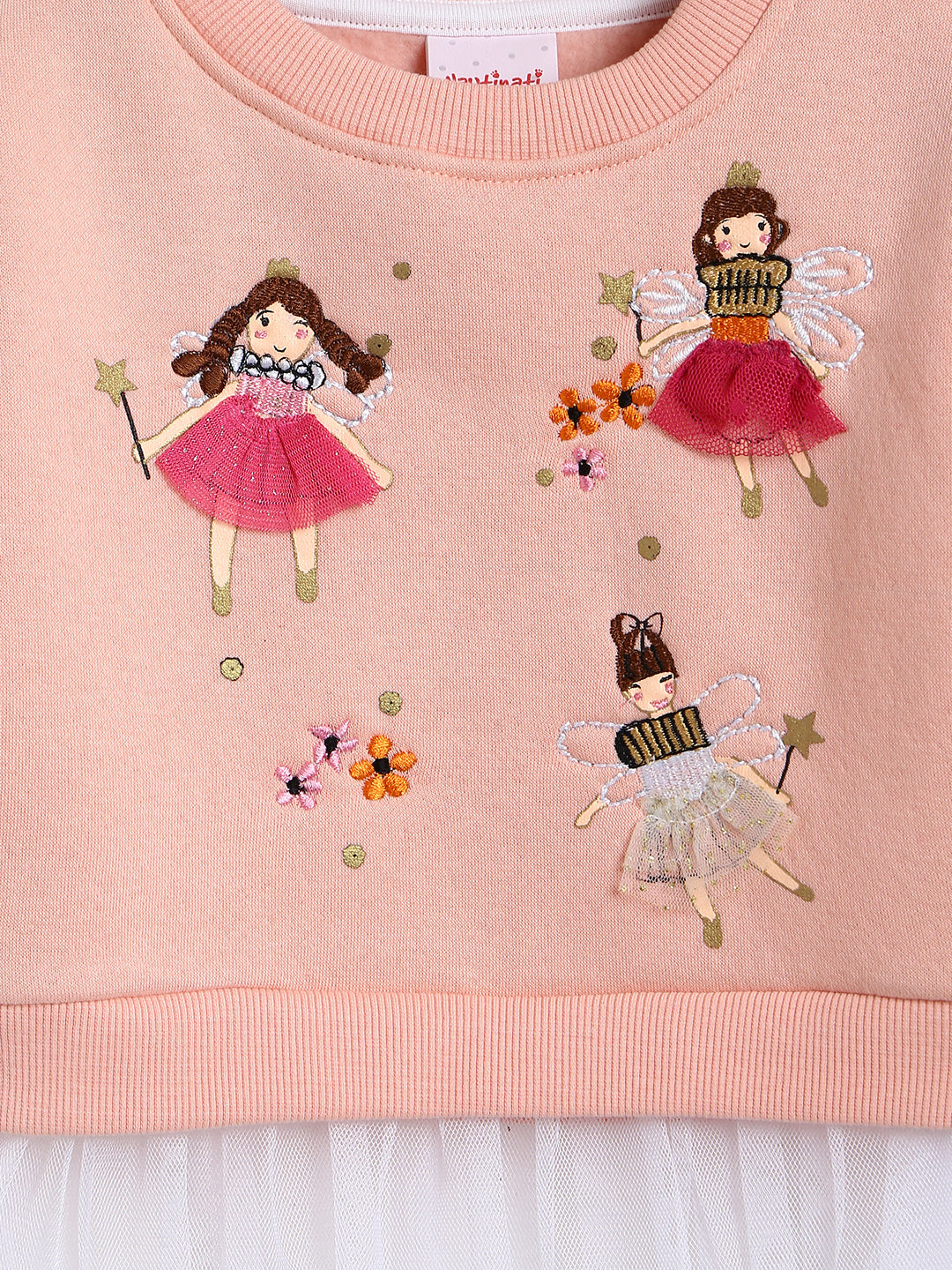 Nautinati Girls Embroidered Sweatshirt