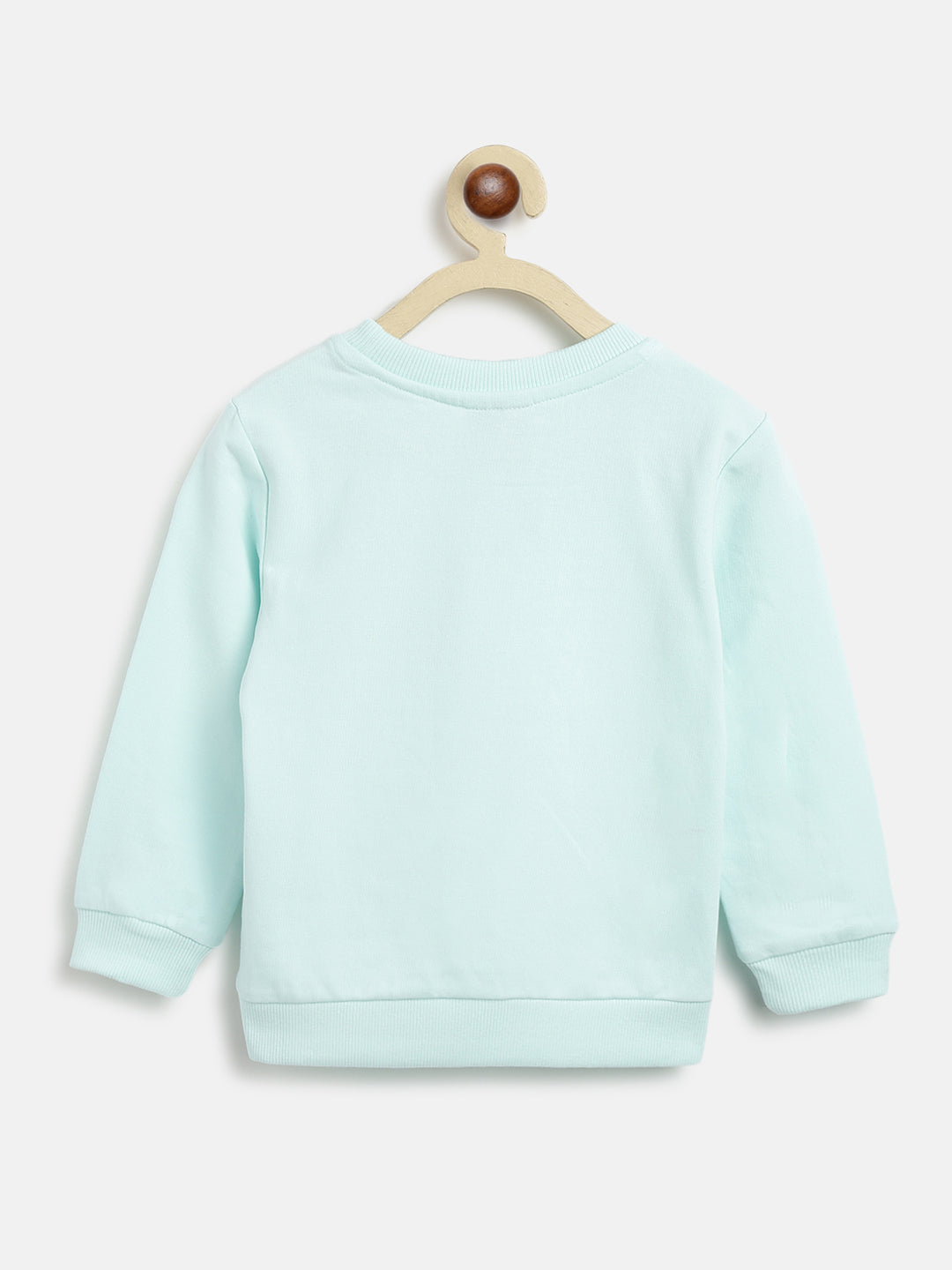 Nautinati Boys Turquoise Blue Printed Sweatshirt