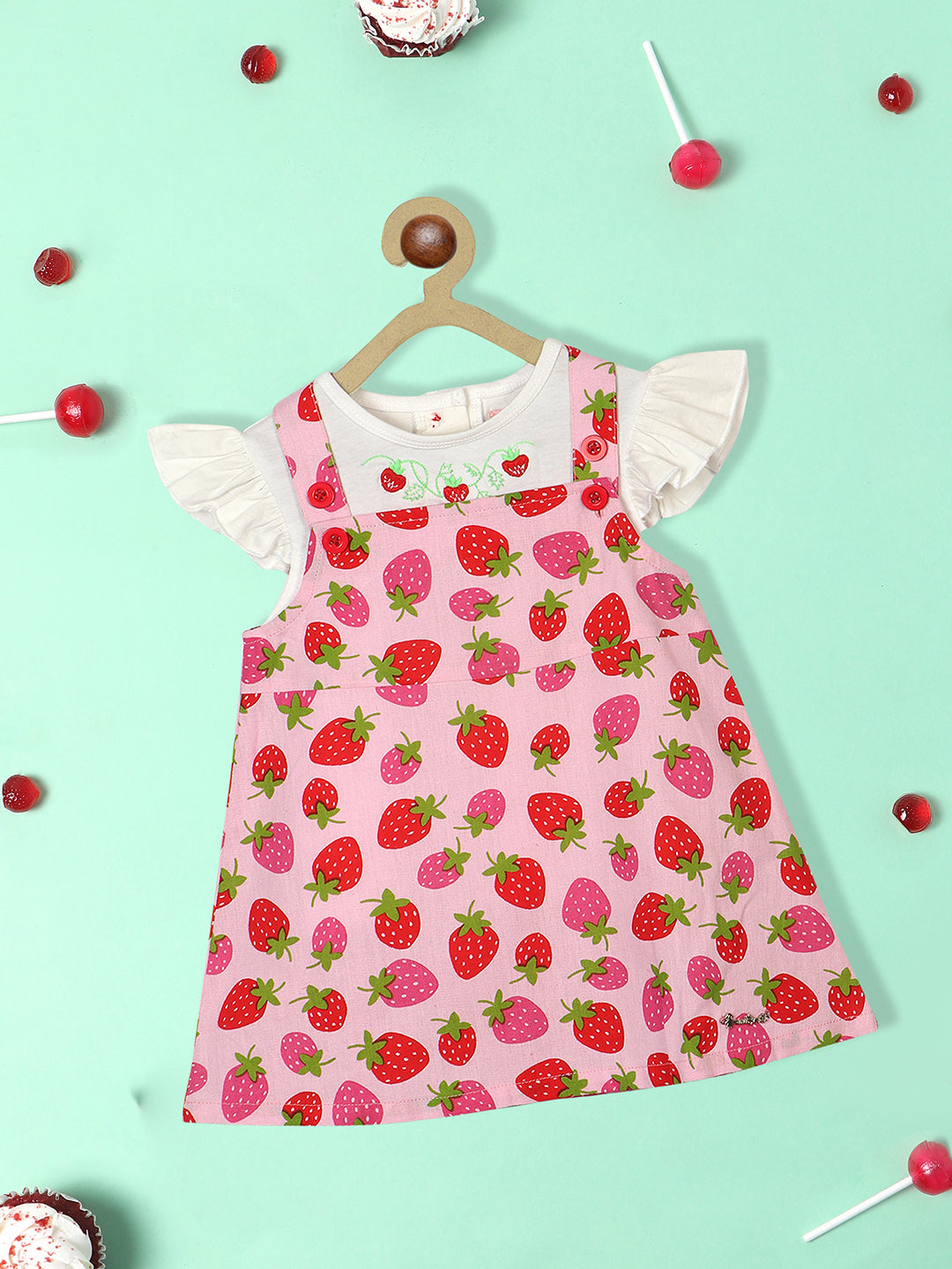 Nautinati Multicoloured Polka Dot Print A-Line Dress