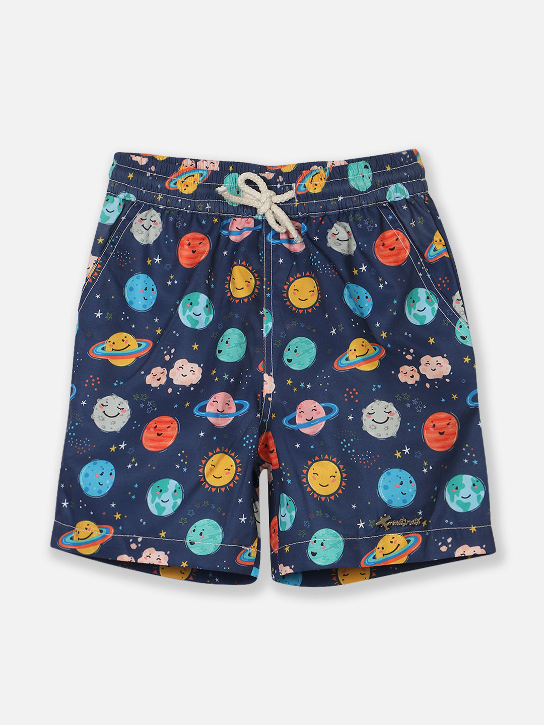 Nautinati Boys Graphic Printed Mid Rise Shorts