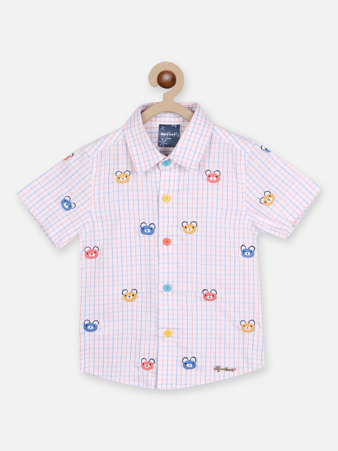 Nautinati Boys Printed Pure Cotton Shirt With Shorts