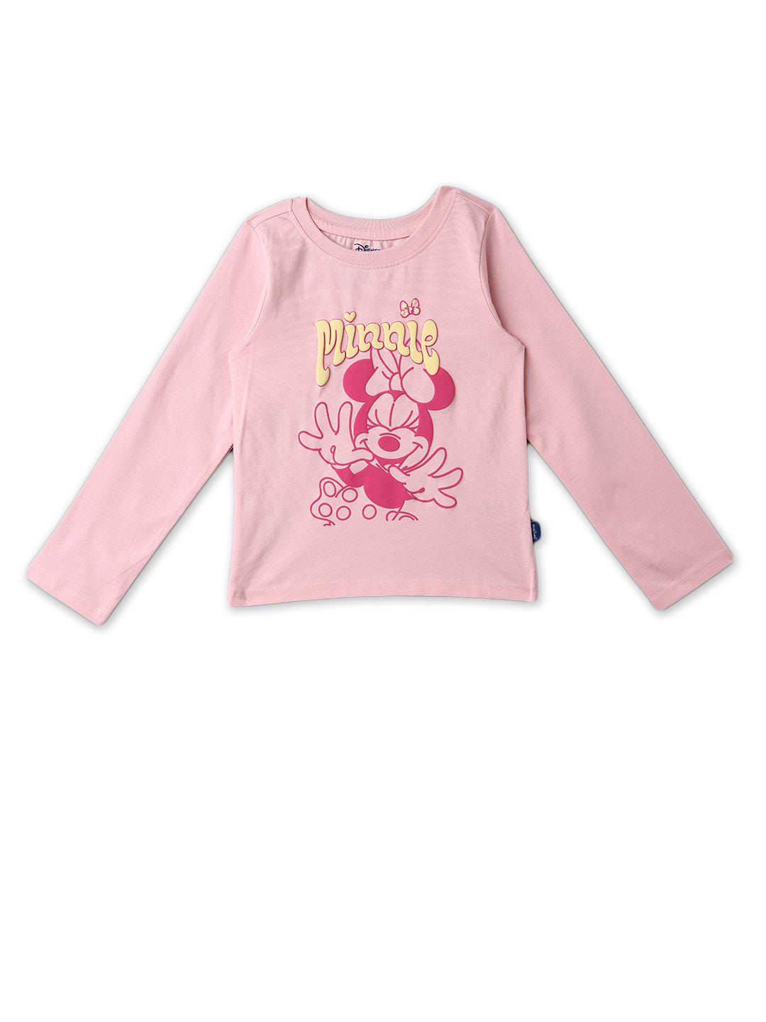 Nautinati Disney Girls Cotton Minnie Mouse Graphic Printed T-shirt