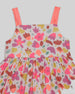 Nautinati Yellow & Blue Floral Print Dress for Girls