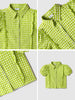 Nautinati Green Gingham Checkered Top for Girls