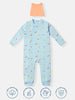 Nautinati Infants Interlock Cotton All-over Printed Sleepsuit With Beanie