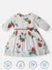 Nautinati Girls Soft Rayon Cotton Strawberry Print Frock