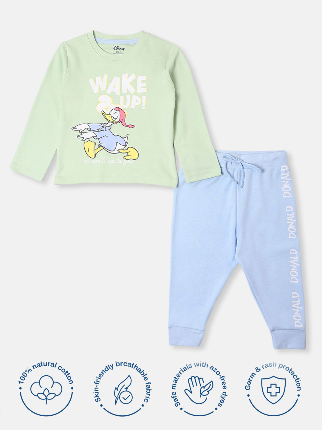 Nautinati Infants Cotton Disney Printed T-shirt and Trackpant Set