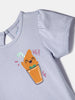Nautinati Girls' Cotton Tops | Pack of 3 | Printed and Striped| Age 0 - 2 Years