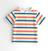 Nautinati Boys' Pack of 2 Cotton Beach Graphic Printed and Striped T-shirts