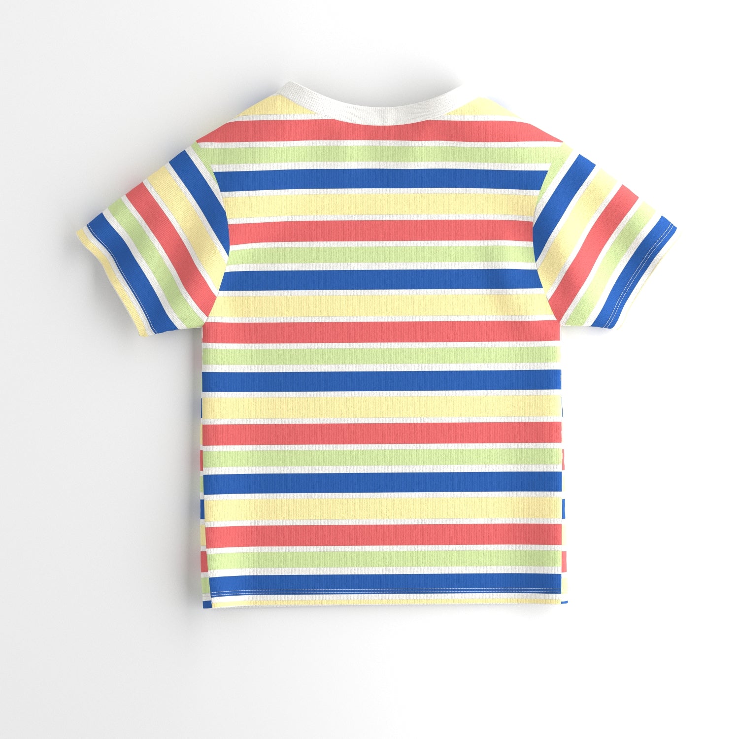 Nautinati Boys' Pack of 2 Cotton Beach Graphic Printed and Striped T-shirts