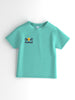 Nautinati Boys' Pack of 2 Cotton Beach Graphic Printed and Striped T-shirts