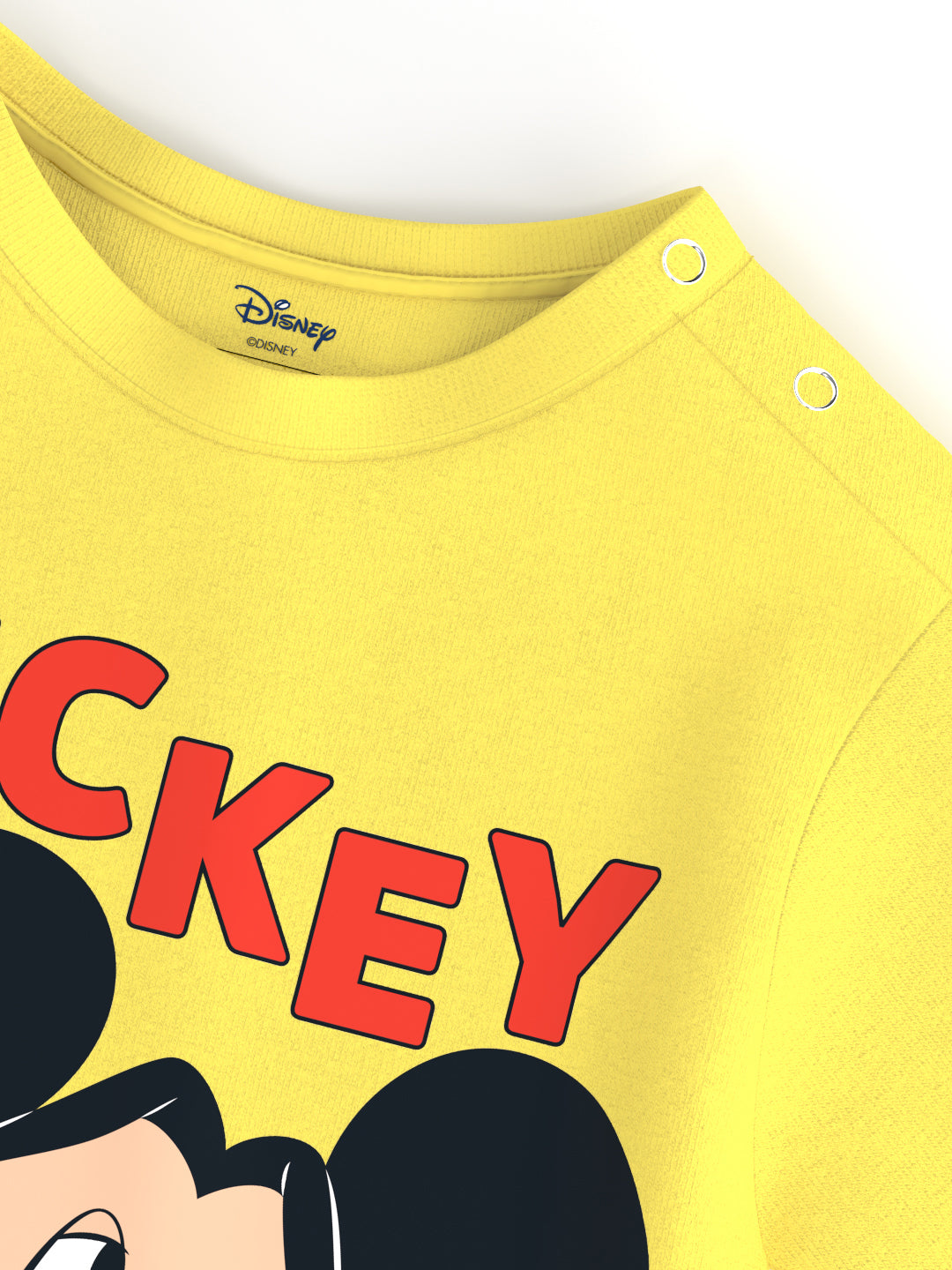 Nautinati Girls' Mickey Mouse Printed Set of T-shirt and Shorts