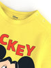 Nautinati Girls' Mickey Mouse Printed Set of T-shirt and Shorts