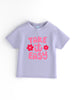 Nautinati Girls' Cotton T-shirt | “Take it Easy” Print | Age 0 - 2 Years