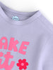 Nautinati Girls' Cotton T-shirt | “Take it Easy” Print | Age 0 - 2 Years