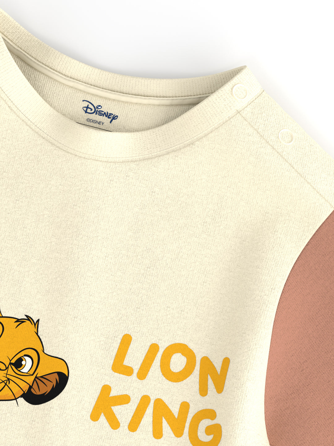 Nautinati Girls' Cotton T-shirt|Lion King Print| Age 0 - 2 Years