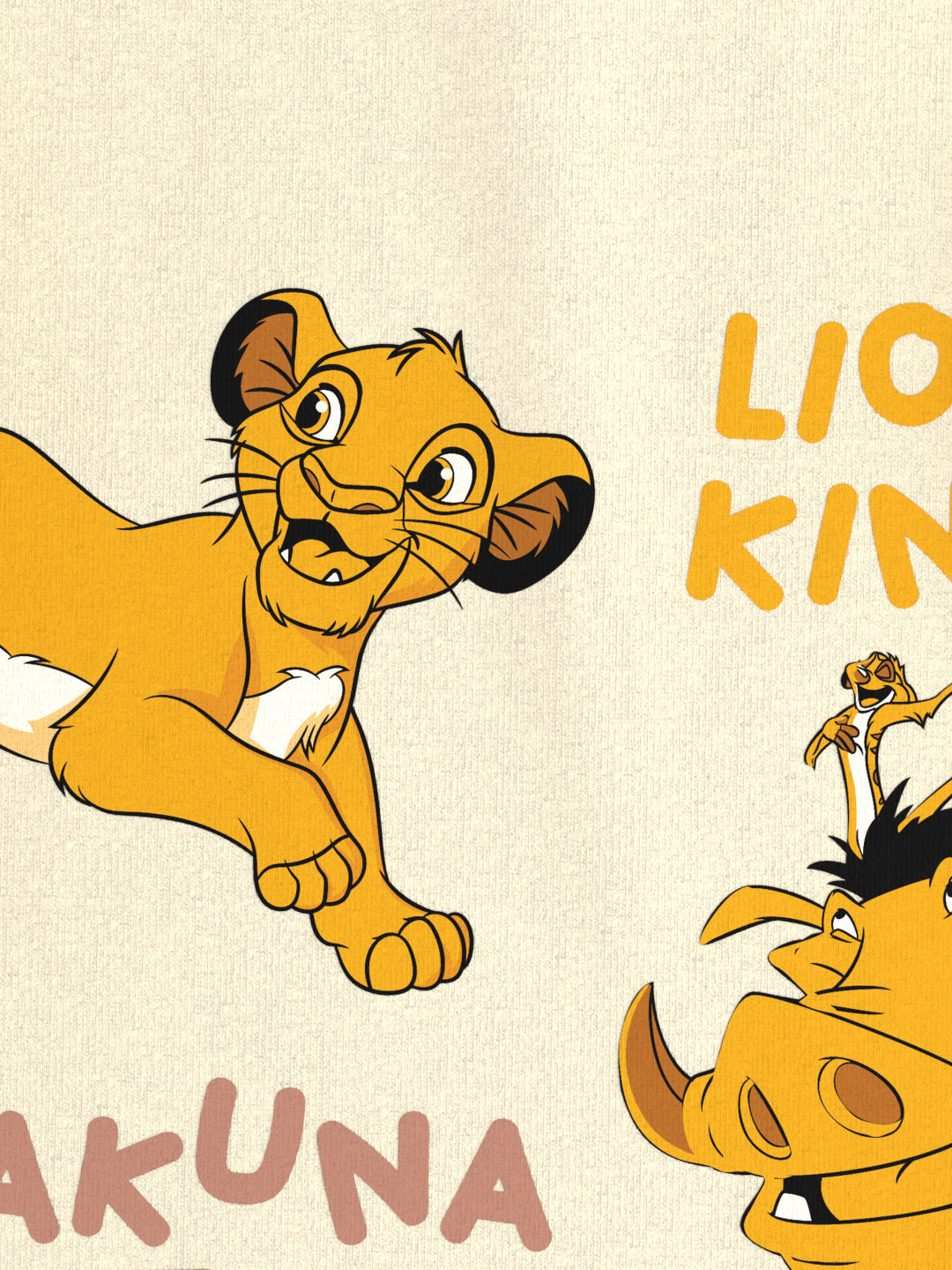Nautinati Girls' Cotton T-shirt|Lion King Print| Age 0 - 2 Years