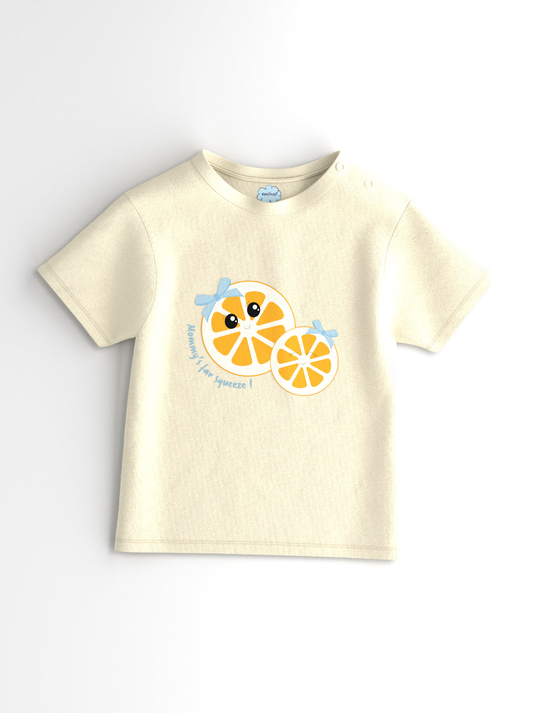 Nautinati Girls Solid and Fruit Print Cotton T-shirts | Pack of 3 T-shirts for 3 to 24 Months