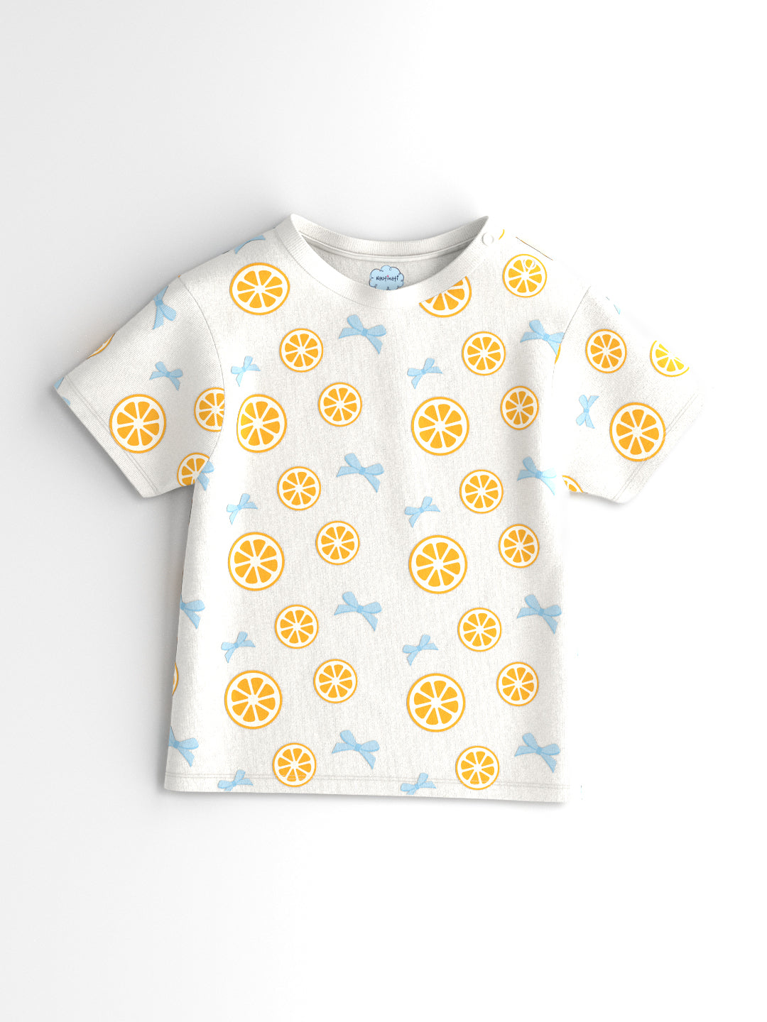 Nautinati Girls Solid and Fruit Print Cotton T-shirts | Pack of 3 T-shirts for 3 to 24 Months