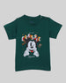 Nautinati Green Mickey Mouse Plastisol Printed T-shirt for Boys