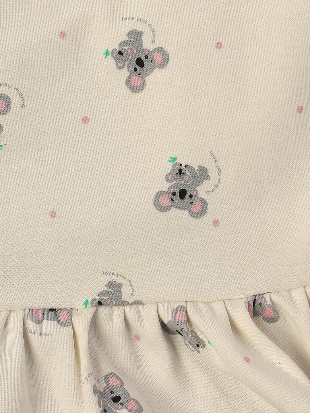 Nautinati Infants Mouse Print Soft Cotton Pack of 2 Dresses