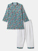 Nautinati Boys' Cotton Festive Kurta and Pyjama Set | Block Print Kurta | Age 2-10 Years