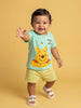Nautinati Baby Boys Winnie The Pooh Printed Regular Fit T-shirt and Shorts Set