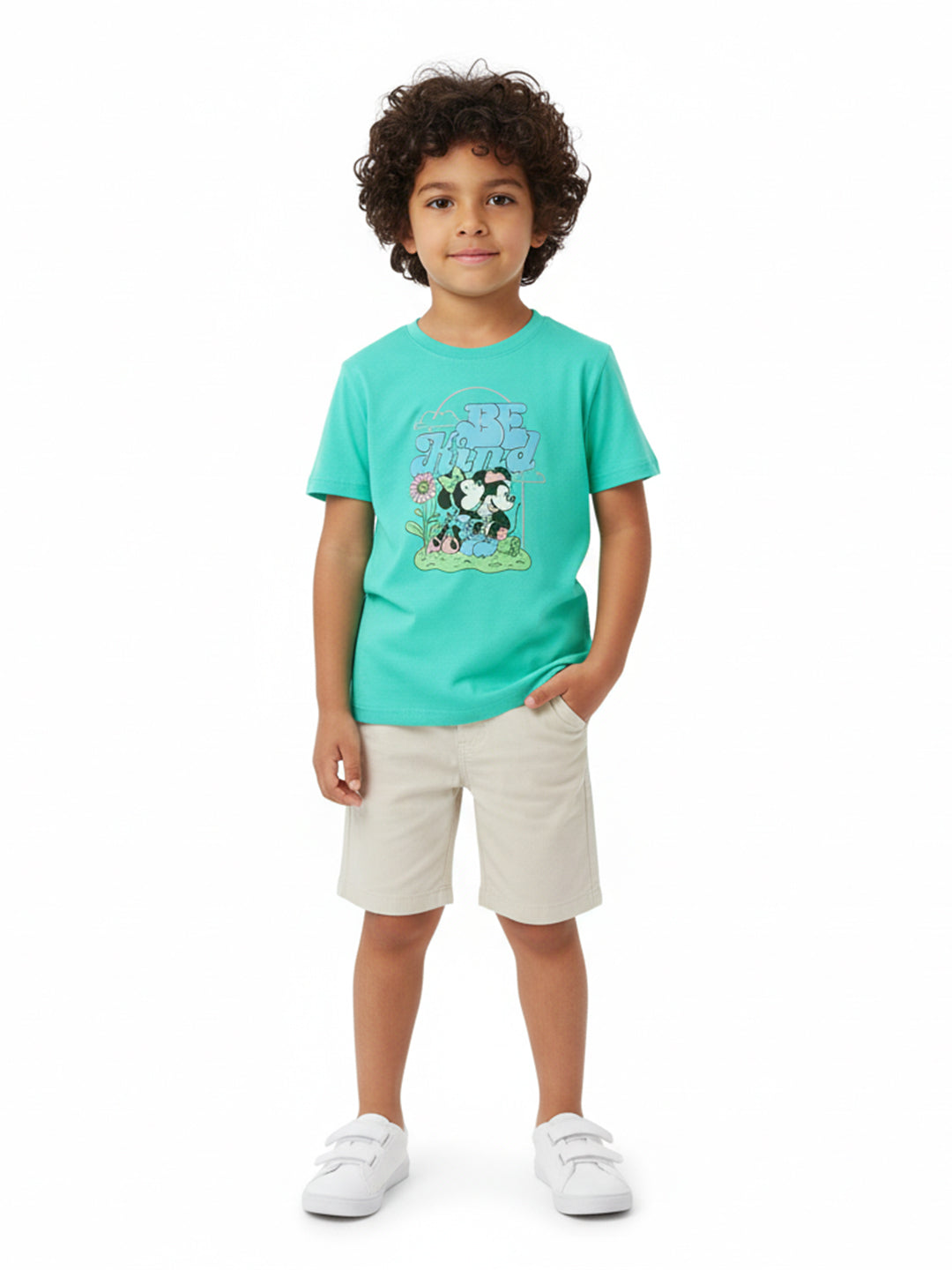 Nautinati Boys' Mickey Graphic Oversized Cotton T-Shirt | Age 5-6 Years