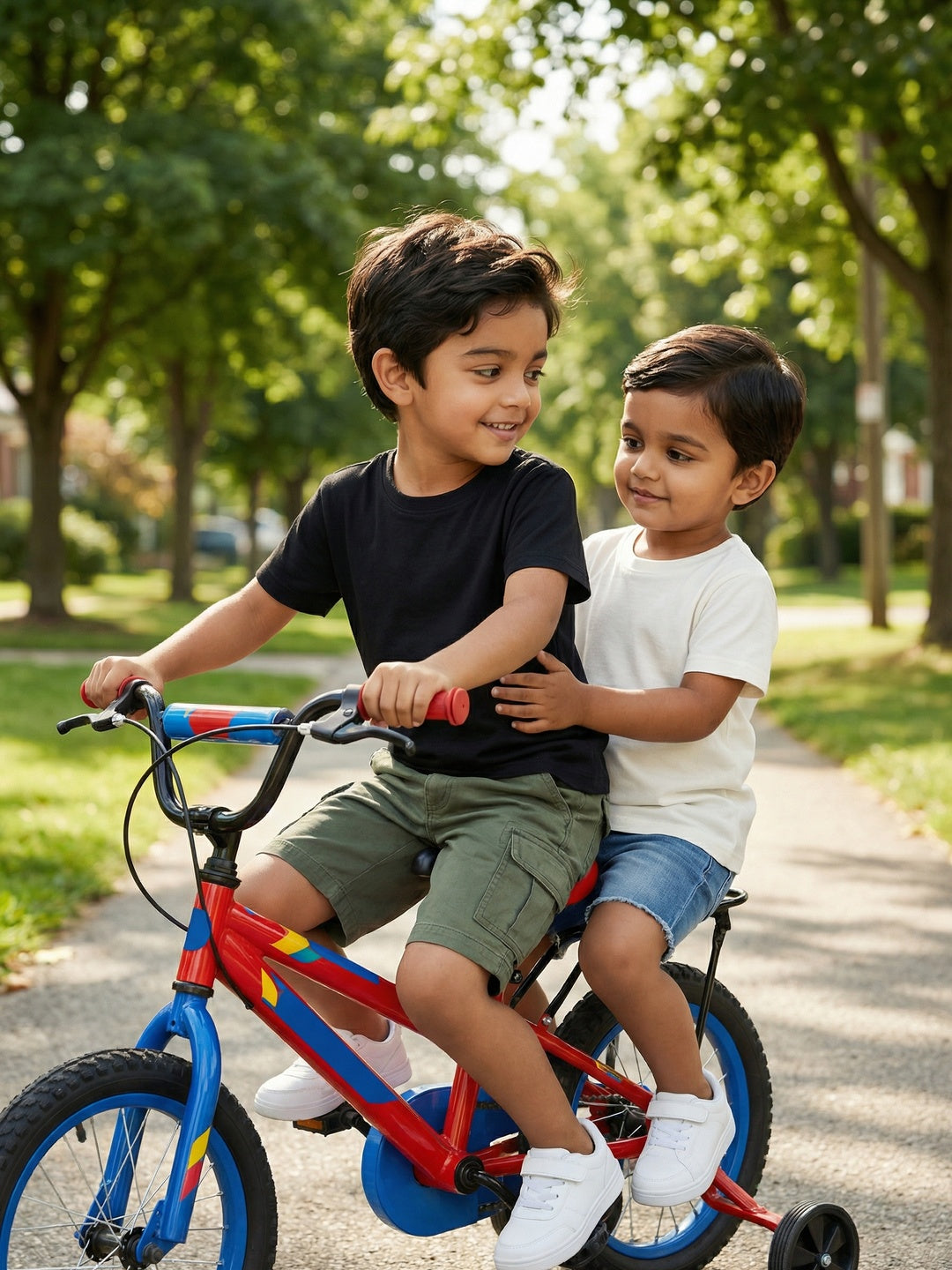 Nautinati Boys' 100% Cotton Pack of 2 Solid Essentials Crew Neck T-shirts