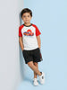 Nautinati Boys Oversized Cotton Racing Car Print T-shirt and Shorts Clothing Set