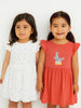 Nautinati Girls Printed Cotton Dress|Pack of 2| Age 3 - 24 Months