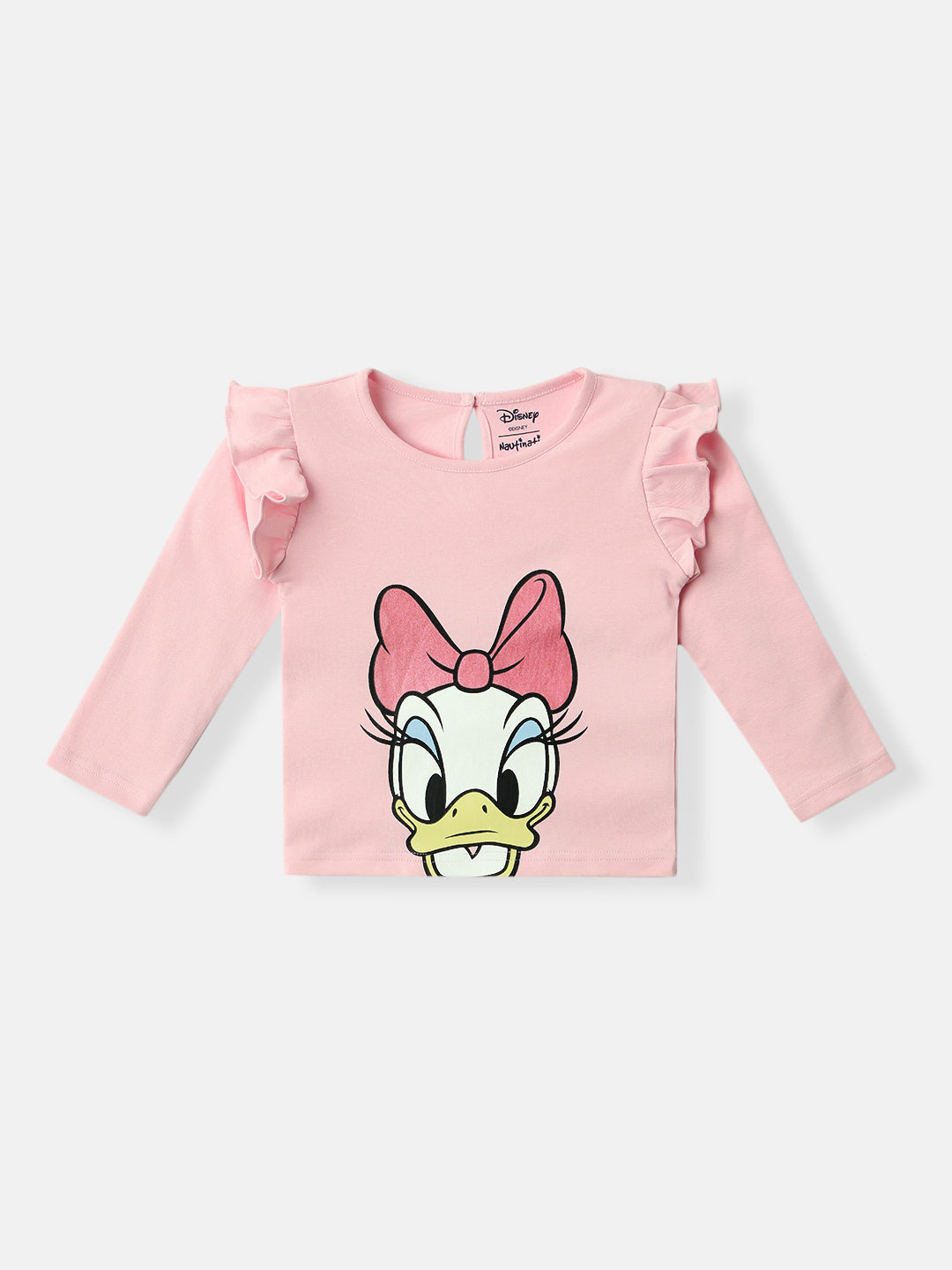 Nautinati Infants Cotton Daisy Duck Glitter Print T-shirt