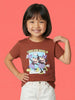 Nautinati Girls' 100% Cotton Crew Neck Disney Minnie Mouse & Mickey Mouse Print T-shirt