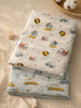 Nautinati Baby Boys' Muslin 100% Cotton Pack of 2 All-over Print Woven Swaddles