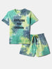Nautinati Boys' Cotton T-shirt and Shorts Set | Tie and Dye |  Age 2 - 10 Years