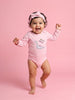 Nautinati Baby Girls Cotton Dinosaur Print Bodysuit with Headband (No Return | No Cancellation)