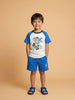 Nautinati Boys Oversized Cotton Gamer Print Raglan Sleeve T-shirt and Shorts Set