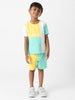 Nautinati Boys' Colourblock Combo Set of T-shirt and Shorts