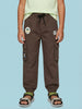 Nautinati Boys' 100% Cotton Woven Cargo Joggers with  Badge