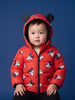 Nautinati Baby Boys Disney Mickey Mouse Hooded Printed Puffer Jacket with Front Zip