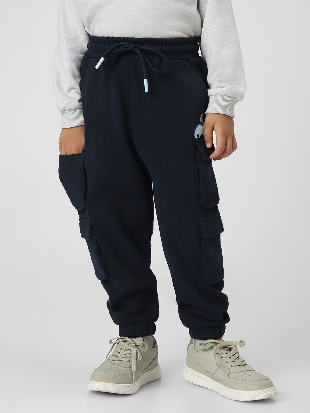 Nautinati Boys' Solid Utility Joggers