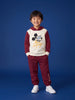 Nautinati Boys Disney Mickey Mouse Puff Printed Oversized Hoodie and Jogger Set