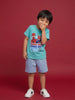 Nautinati Boys' 100% Cotton Crew Neck Marvel Spiderman Placement Print T-shirt