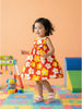 Nautinati Baby Girls' 100% Cotton All-over Floral Print Frilled A-line Dress