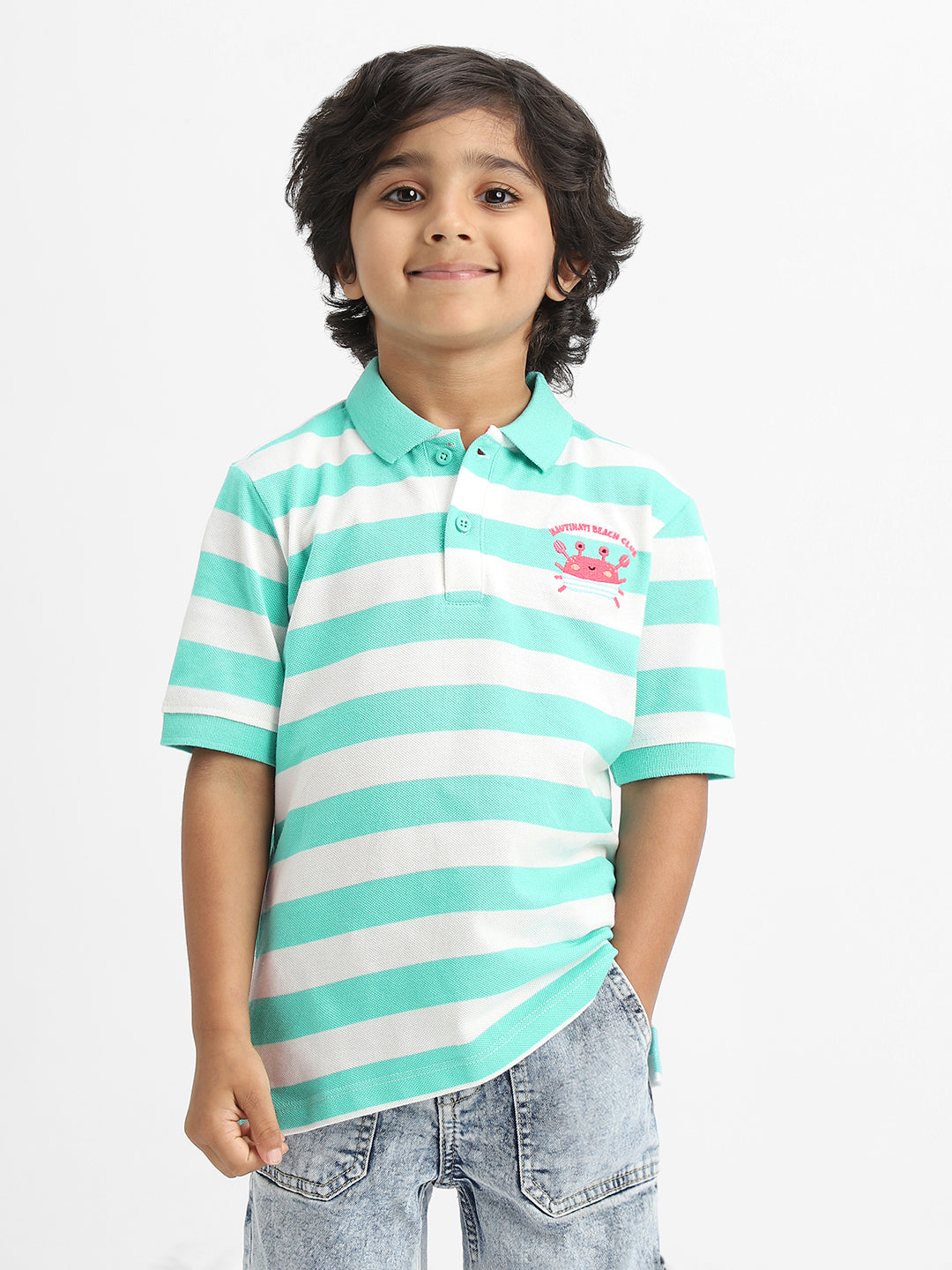Nautinati Boys Cotton Polo T-shirt | Age 2 - 10 Years