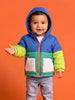 Nautinati Baby Boys Regular Fit Hooded Colourblock Puffer Jacket with Front Zip