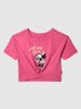 Nautinati Cotton Pink Mickey Mouse T-shirt for Girls