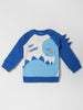 Nautinati Boys Dino Printed Fleece Sweatshirt