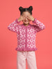 Nautinati Girls Relaxed Fit Peter Pan Collar Bow Argyle Knit Sweater